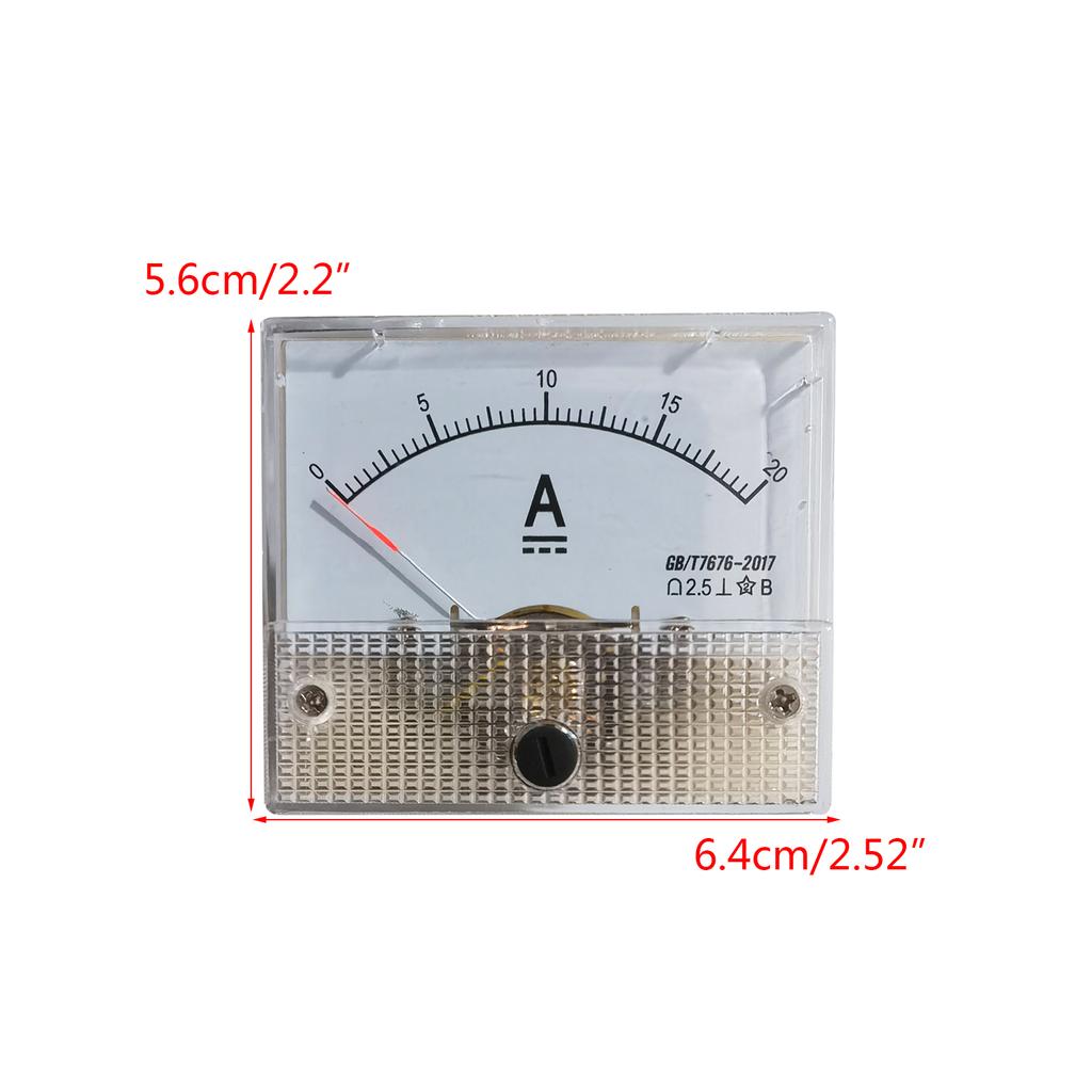 Analog Current Meter Panel Dial-Current Gauge-Pointer Ammeter Microampere Meter