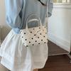Women's Small Handbag, Sweet Style Polka Dot Bow Bucket Bag, Shoulder Bag, Crossbody Bag, Everyday Shopping Bag, Dating Bag, Commuting Bag