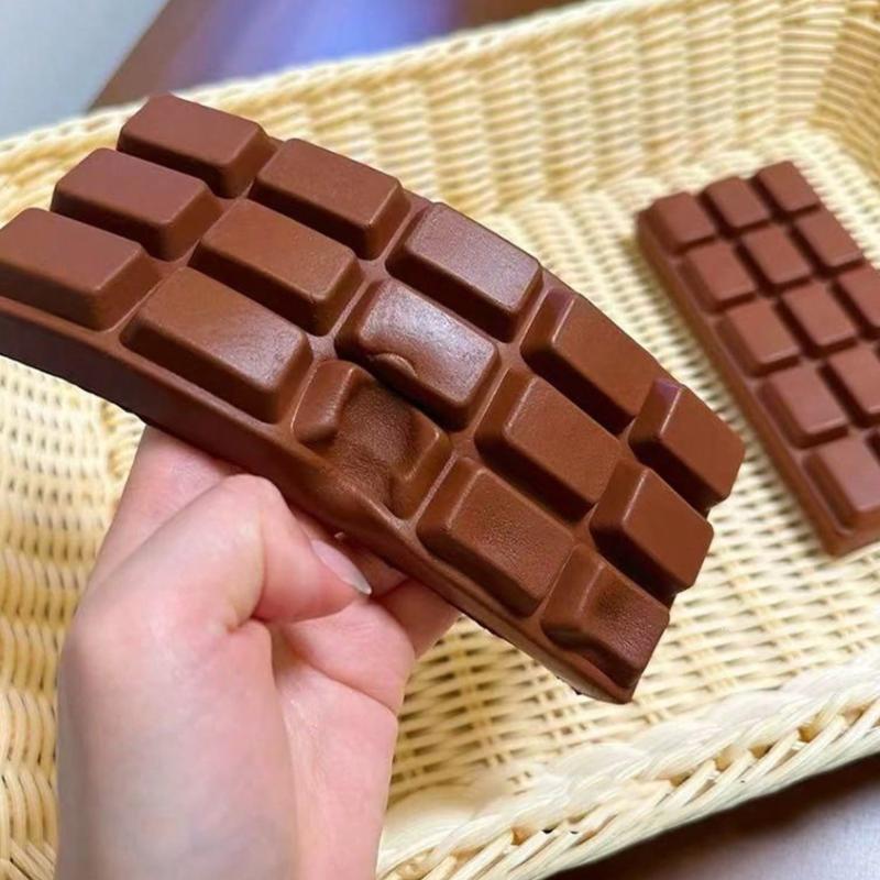 Ultra Slow Rising Pu Squishy Chocolate Bar Soft Squeeze Stress Relief Realistic Simulation Food Fidget For Anxiety Relief