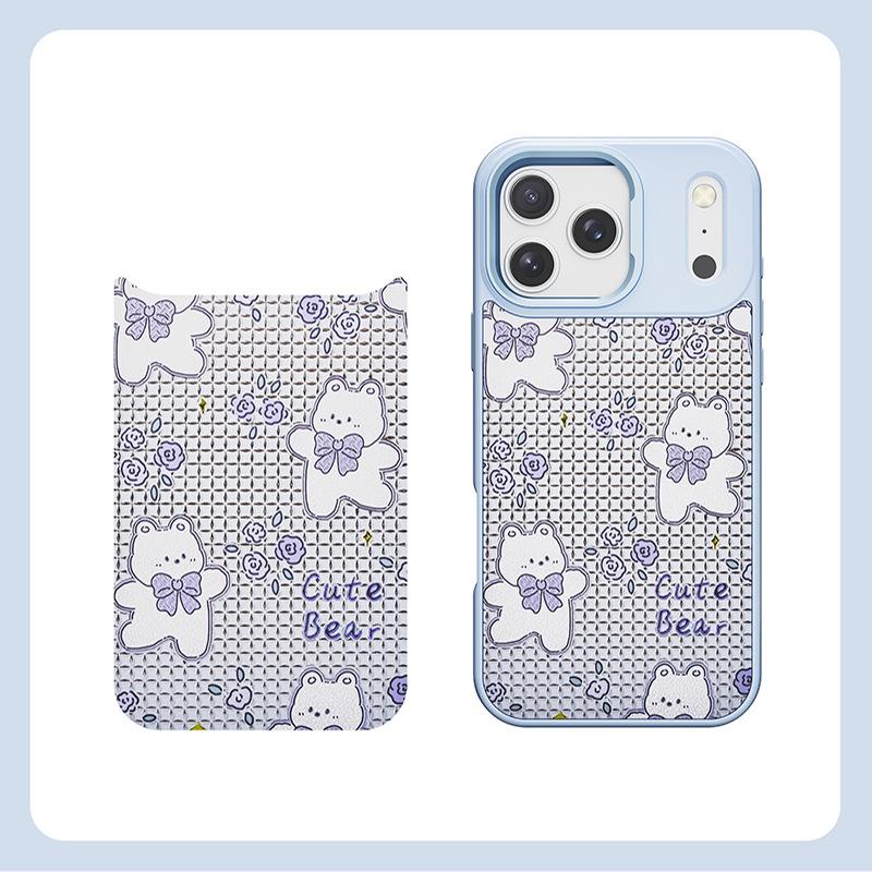 Gilt cartoon mobile phone case, suitable for iPhone17/16 anti-drop protective case, replaceable back plate