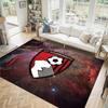 Bournemouth Football Design Crystal Velvet Carpet Cozy Non?Slip Printed Rug For Bedroom Living Room Entrance