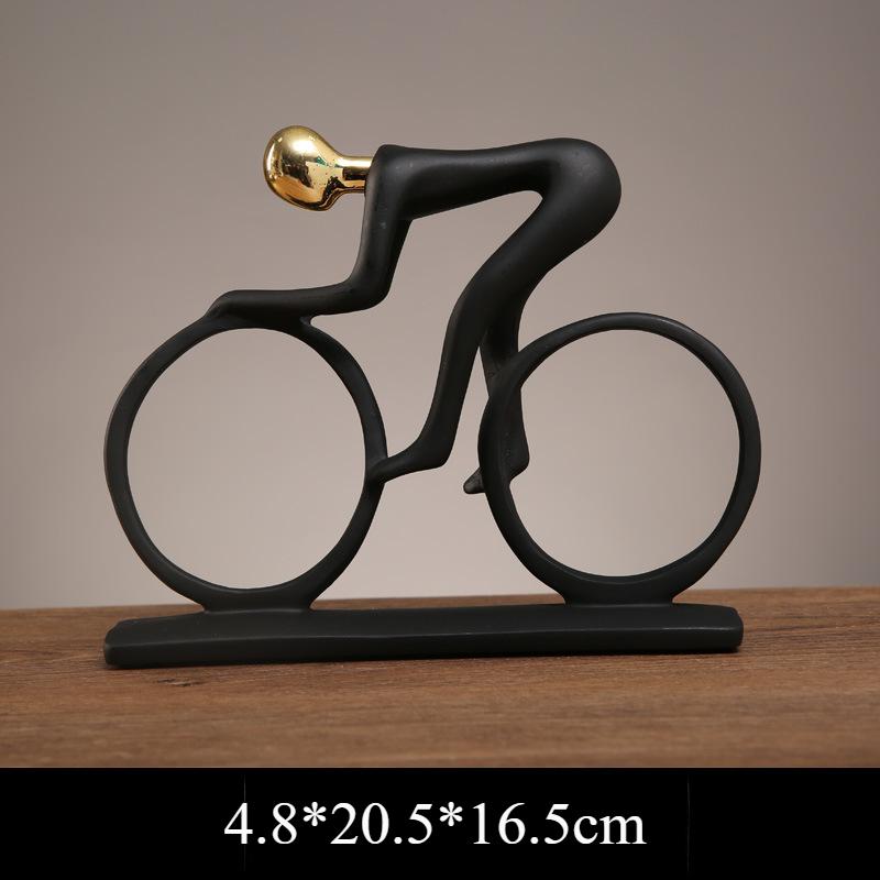 Y Sports-Themed Resin Figurines - Athletic Sculpture Decor for Living Room, Office Desk, Bookshelf, Cabinet - Modern Home Decor