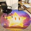 1pc Golden Star Chair Carpet for Office, Soft Flannel Throw Mat, Perfect for Office,Holiday Party Decoration Choice yy251113061