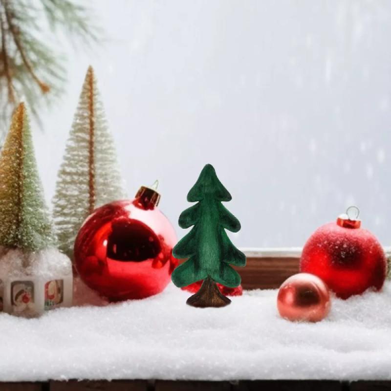 Beautiful Handcrafted Wooden Christmas Tree Decoration Gift For Festive Table Display