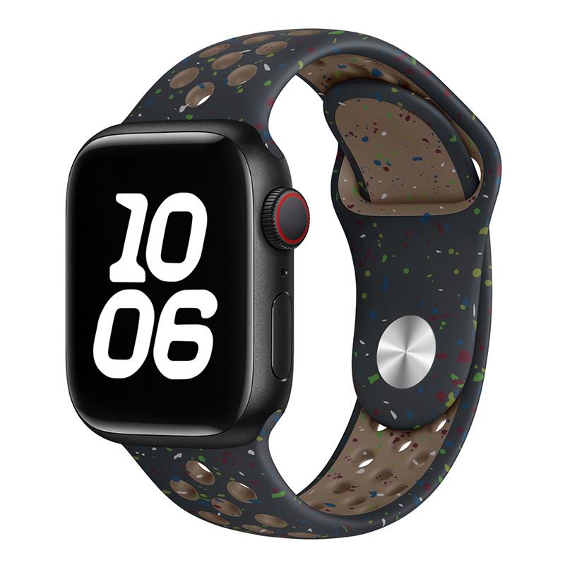 For Apple Watch Band 46mm 45mm 41mm 49mm 44mm 42mm 40mm Breathable Silicone bracelet correa Series11 10 9 8 SE 7 6 5 4 Ultra 3 2 Strap