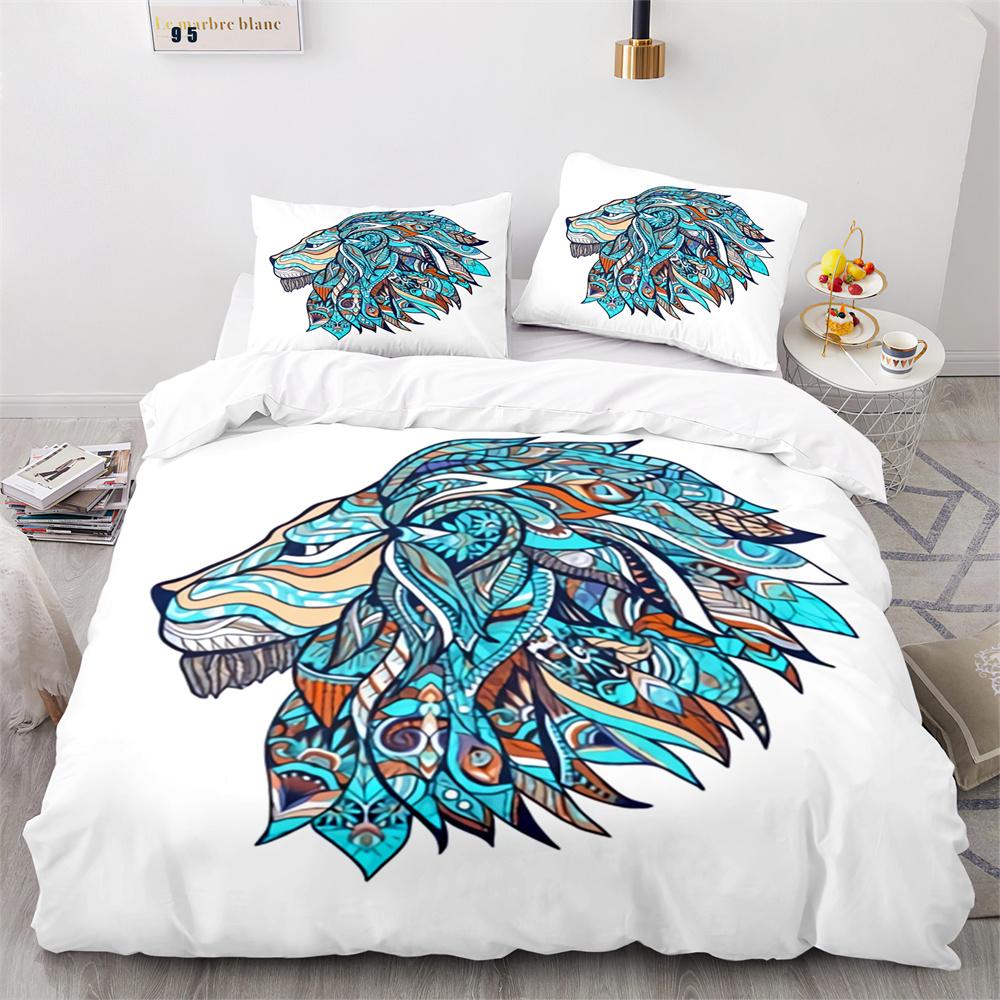 Комплект постельного белья с рисунком льва — фото 22