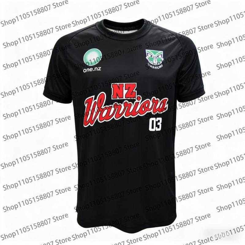 2026 Estate Uomo Nuova Zelanda Warriors Abbigliamento da Allenamento Rugby Maglietta Bambino Uomo e Donna Uguale Top Casual Traspirante
