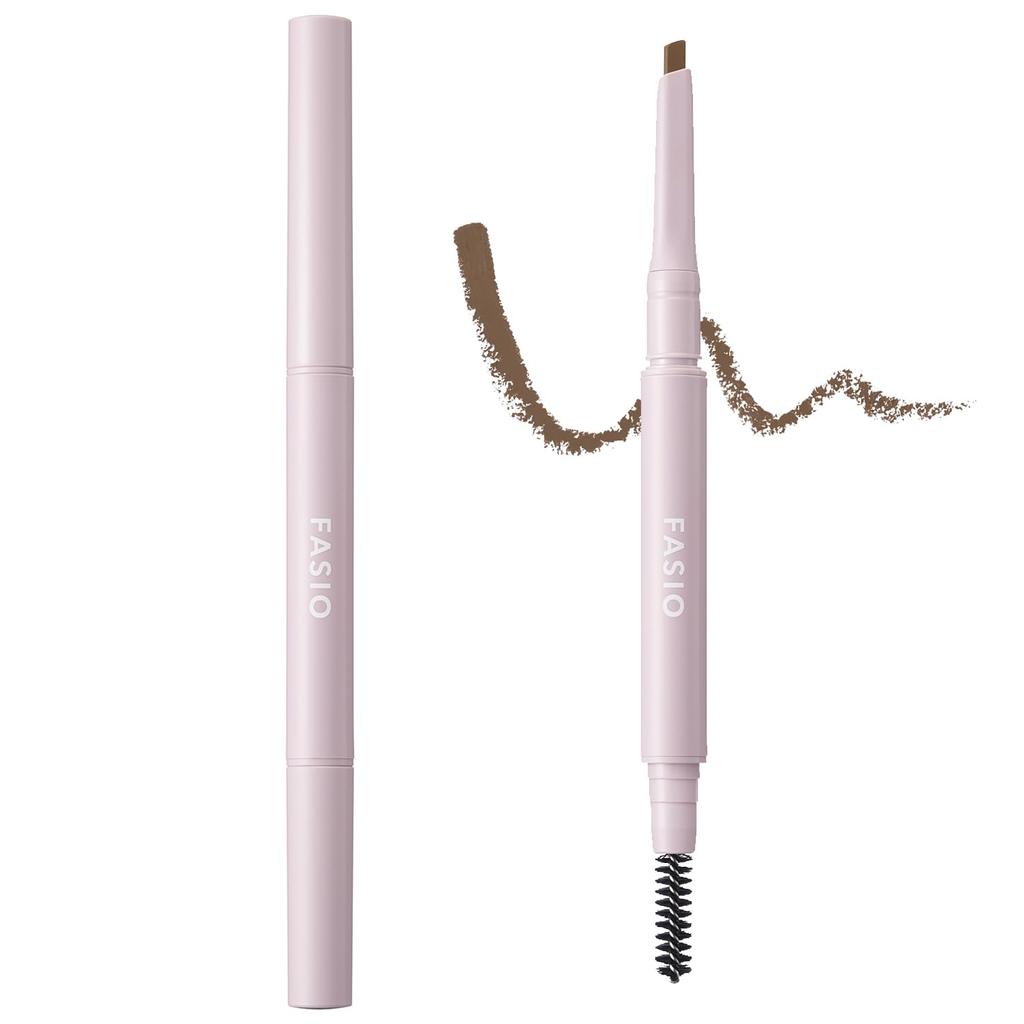 FASIO Waterproof Eyebrow Pencil (Teardrop Tip) 01 0.3g [All 3 Colors]- Long-lasting, Smudge-proof Brows