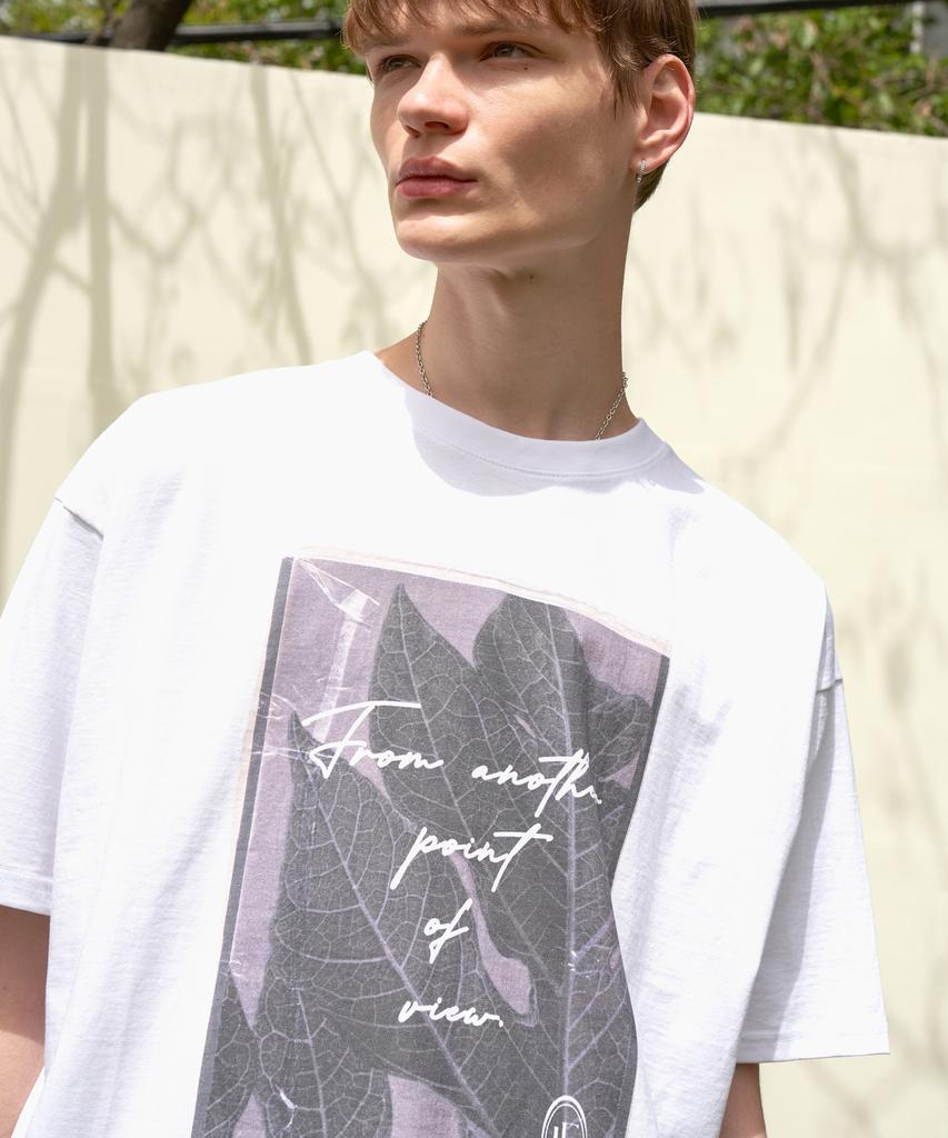 TRIP LE SENS Point Of View Oversized Short Sleeve Tee_White