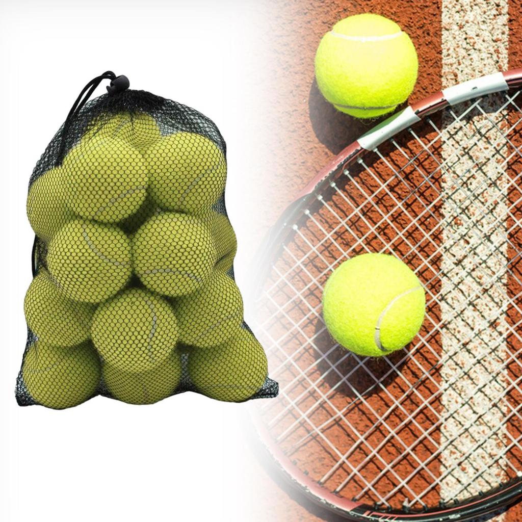 20 Pelotas de Tenis Elásticas, 2.52"; en Diámetro, Resistente al Desgaste, para Entrenamiento, Entusiastas