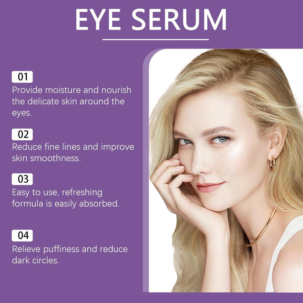 Hoygi eye essence moisturizes and gently reduces fine lines around the eyes, lifts the skin, eye massage care essence