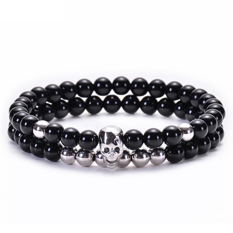 JYL TS Bracelet Men's  Skull Design Bold Enhances Courage & Unique Charm