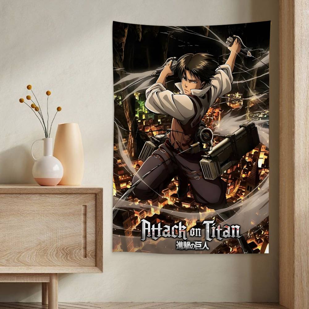 AAttack on Titan Tapestry Art Printing Japanese Wall Tapestry Anime Wall Hanging Home Decor