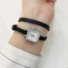 Correa de Reloj Creativa para Mujer Moda Reloj de Pulsera para Mujer Impermeable Cuadrado Pequeño Diamante Reloj de Cuarzo