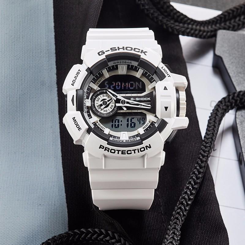 Casio watch series-GABA classic pointer dual display waterproof and shockproof sports watch quartz movement Japanese and Korean GA-400-7ADRBA-110TM-7A