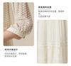 [Hierarchical Embroidery] 100% Mulberry Silk Spring/Summer V-neck Exquisite and Elegant Silk Dress for Women