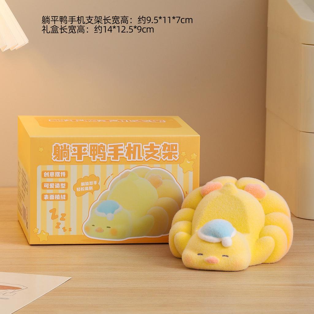 Creative Cartoon Cat Mobile Phone Holder Ornament Office Desktop Decoration Cute Practical Small Gift for Girls