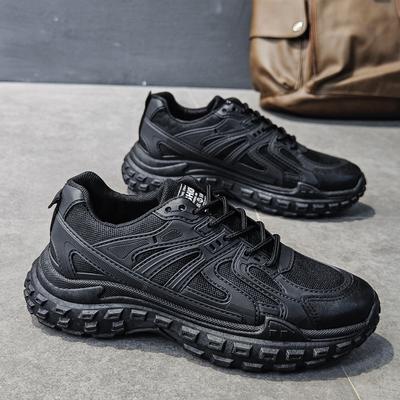 Autumn New Casual Men's Shoes Versatile Tire Sole Dad Shoes Men's Internet Celebrity Platform Shoes Trend Low Top Shoes Fashion