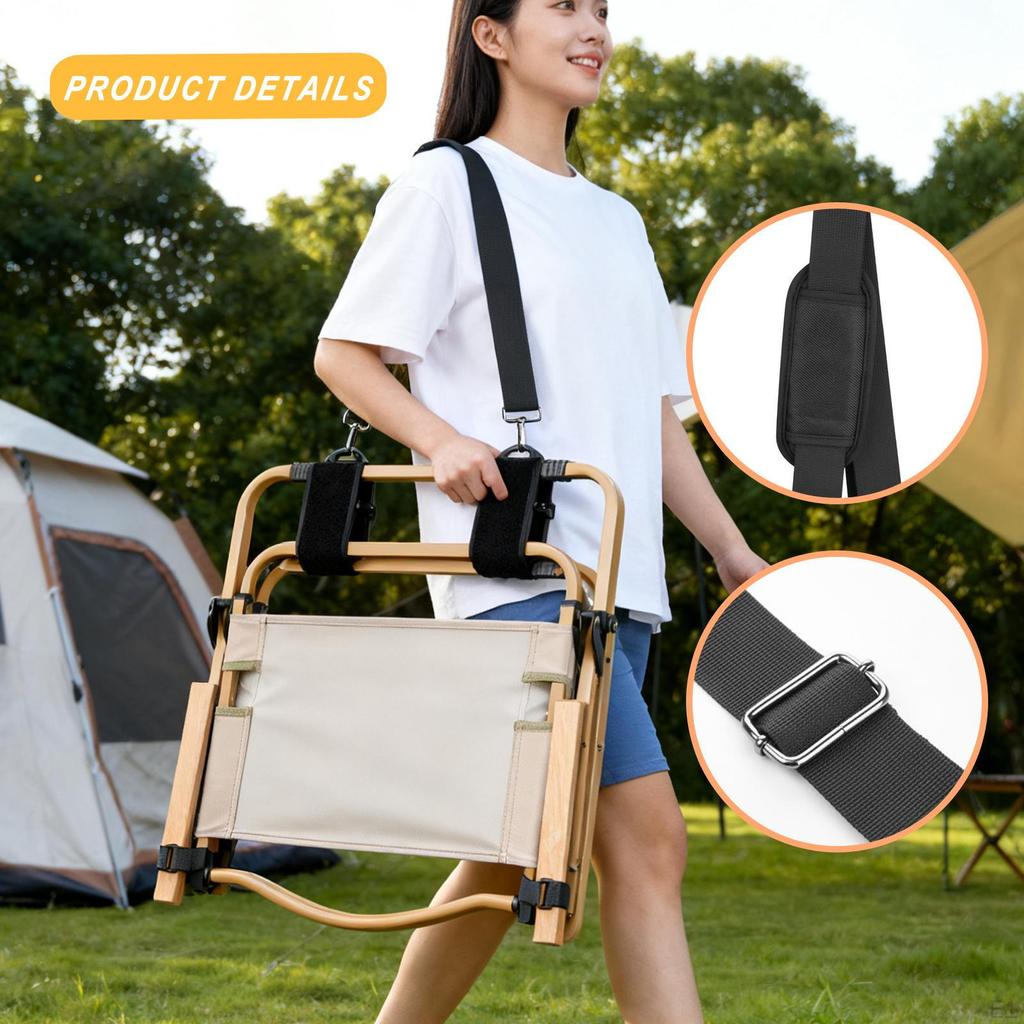 Carry Strap for Beach Chair Carrier Comfort Thick Shoulder Pad Balance Bike Outdoor