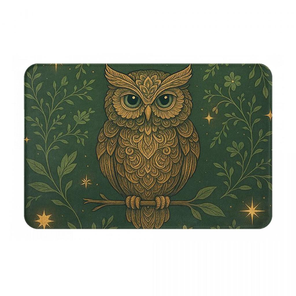 Owl Beliefs Print Anti-slip Doormat Floor Mat Washable Carpet Rug for Kitchen Entrance Home Bathroom Living Room Footpad Mats