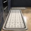 2-Piece Kitchen Oil-Proof Floor Mat Home Non-Slip Door Mat Full of Stand-Resistant Large Area Mat Carpet Crystal Velvet New