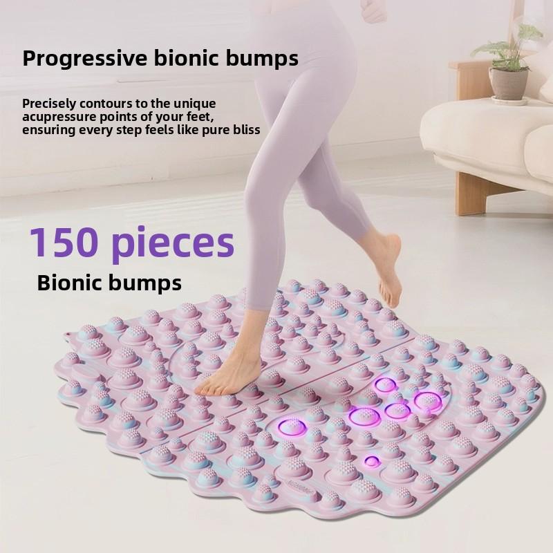 Fuß Yoga Massage Akupressur Brett Matte Anti-Müdigkeit Gehstein Akupressurpunkt Matte Partikel Tragbares Massagegerät zum Gehen