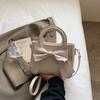 Simple commuter women's bag 2025 new trendy high-value retro bow portable shoulder messenger bag