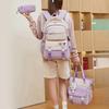 2024 Summer New Cute Cartoon Primary School Bags Lightweight Burden Reduction Girl Student Book Bag 3 Pcs Set Children Backpack Grade 5-6 Tutoring Bag