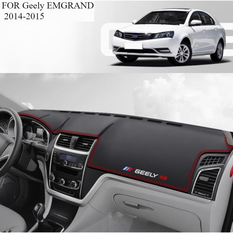 FOR Geely EMGRAND 2014-2015 Car Dash Mat Dashmat Dashboard Mat Cover Sun Shade Dash Board Cover Carpet  Accessories