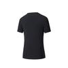Anta Champion Outdoor Series Solid Color Breathable Versatile Casual Short Sleeve T-Shirt Women T-Shirts Basic-Black 162530111-7