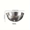 The Mixing Bowl Stainless Steel Food-grade Cooking Basin Serving Bowl Graduated Heavy Dishwasher Safety Vegetable Cleaning Salad Bowl.
