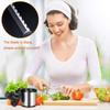 Feliator Spiral Manual Vegetable Chopper Stainless Steel Blade Plastic Body Silver Black 8.4x7.8x7.8cm Multi-Function Food Chopper