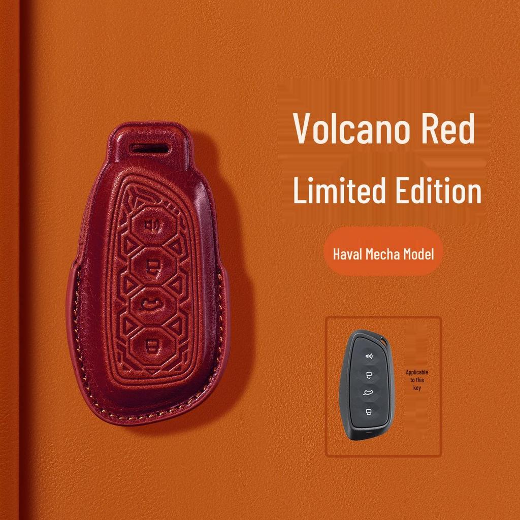 Haval Key Case: Genuine Leather Protective Shell for H6, H6s, H2, M6, H9, Red Rabbit, Big Dog, F7x Models