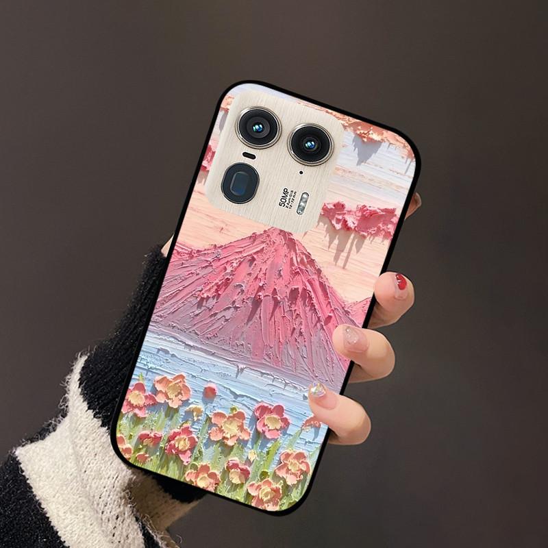 For Motorola Edge 50 Ultra Cover Flower TPU Silicon Back Soft Case Funda For Moto Edge 50 Fusion Edge50 Pro ultra Bumper Coque