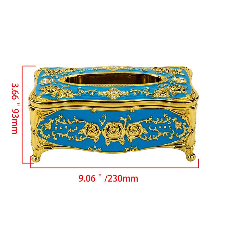 Elegant Tissue Box Cover Chic Napkins Case Holder Hotel Home Desktop Organizer