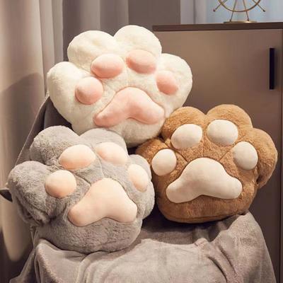 Katzenpfoten Kissen Quilt Decke 3 in 1 Design Handwärmer Dickes Plüsch Couch Sofa Dekoration Kissen Winterdecke für Reise Heimdekor