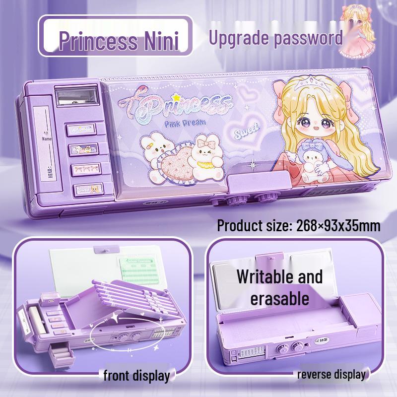 Kaba Bär Zahlenschloss Stiftbox mit großer Kapazität - 2025 Sonderedition für Schüler