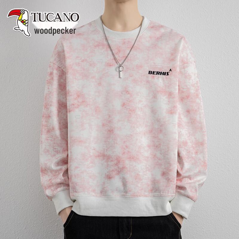 TUCANO Men s Washed Gradient Tie-Dye Long Sleeve T-Shirt XL