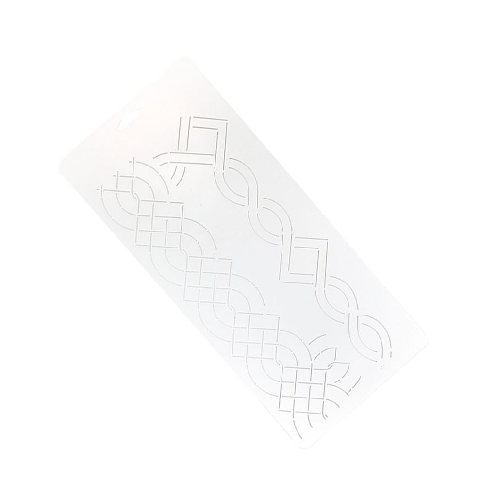 Quilting Templates Floral Line Quilting Stencil Reusable Plastic Sewing Stencil Patchwork Tool for Painting on Bag Shirt