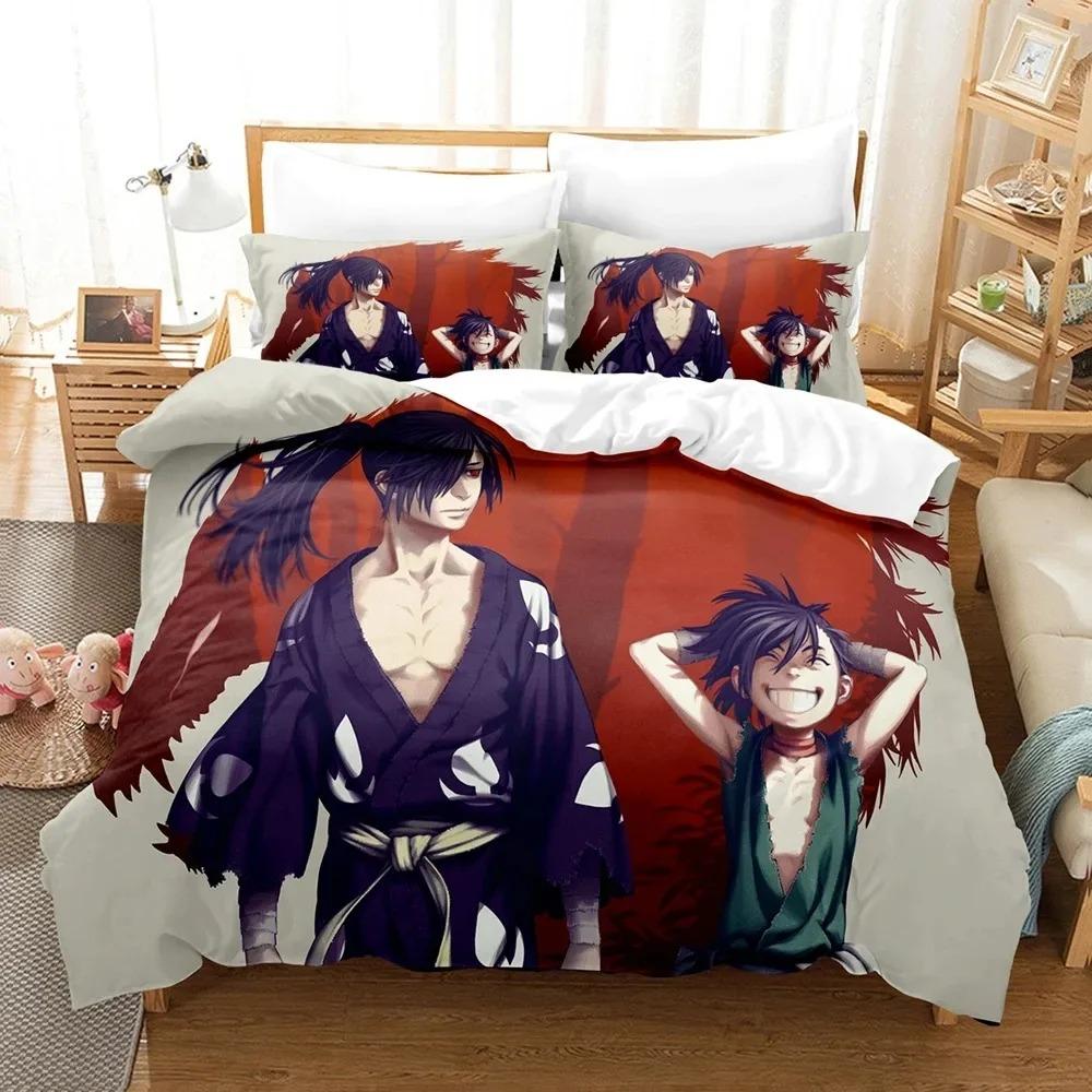 3D Print Anime Dororo Bedding Set Twin Queen Size Duvet Cover Pillowcase for Boys Girls Adult Fashion Home Textile