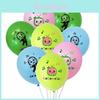 Globos de Látex Múltiples Temáticos de Cocomelon Coloridos Suministros de Decoración para Fiesta de Cumpleaños Infantil