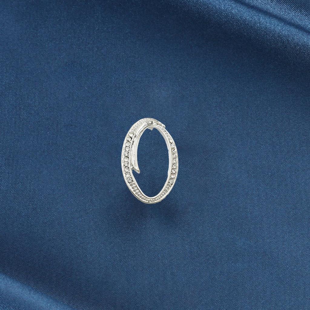 Broche de Letra Inglesa com Diamante de Liga Cheio de Água, Flor de Peito Acessório de Roupa