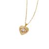 European Style Heart Zirconia Necklace for Women - Creative and Versatile Clavicle Chain Jewelry