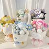 Cartoon Christmas Doll Plush Bouquet for Girlfriend or Best Friend - Perfect for Birthday, Valentine's Day, or Eleventh Celebration