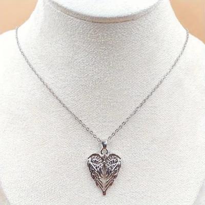 Halskette mit Engelsflügeln, glänzendem Strass-Anhänger, Symbol der Liebe und des Schutzes, Charm-Halskette, Schmuckgeschenk