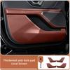 Door Kick Pad Leather Pad For Lincoln Nautilus Protection Scratch Resistant Protective Pad Car Interior Modification Accessories tk2