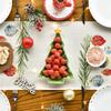 Christmas Nutcrackers Xmas Balls Linen Table Runner Holiday Party Decor Winter Kitchen Dining Table Runner Christmas Decorations