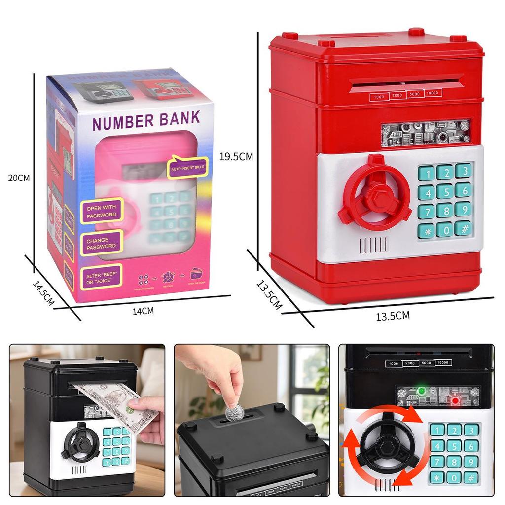 Children's Mini Coin Bank: Safe and Interactive Savings Toy for Early Education