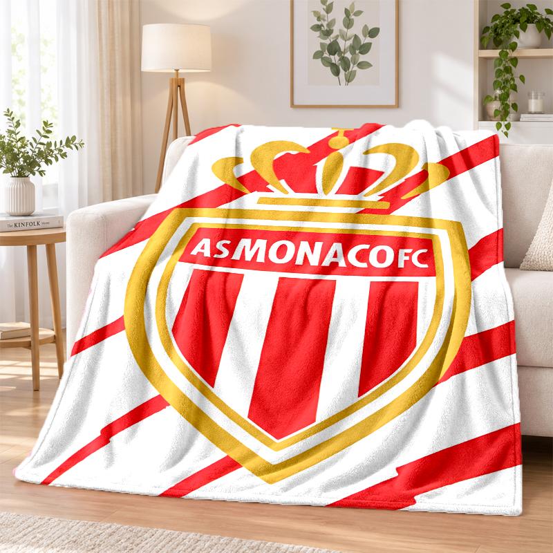 As Monaco Flannel Throw Blanket Soft Warm Cozy For Sofa Bed Indoor Home Bedroom Use