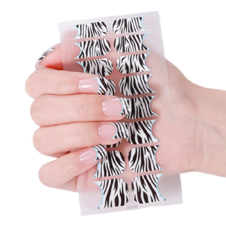 Valentine's Day Full Wrap Nail Stickers Nails Polish Strips Adhesive DIY Nails Art Decals Manicure Accessories